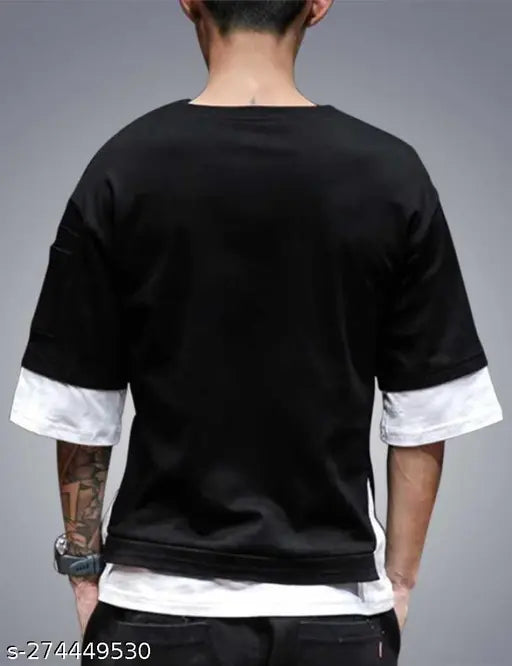 Hip Hop Tshirt for Men Black