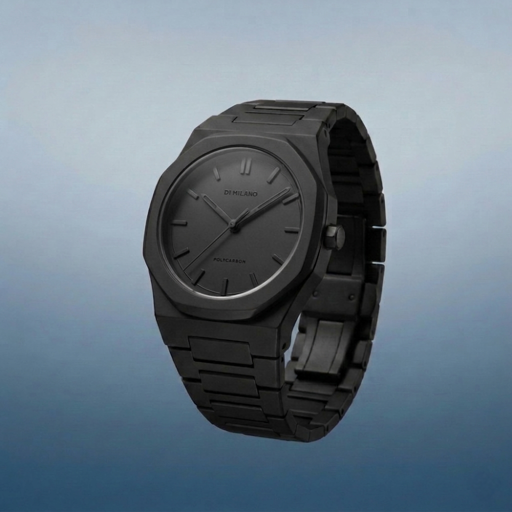 Matte Black Analog Wrist watch