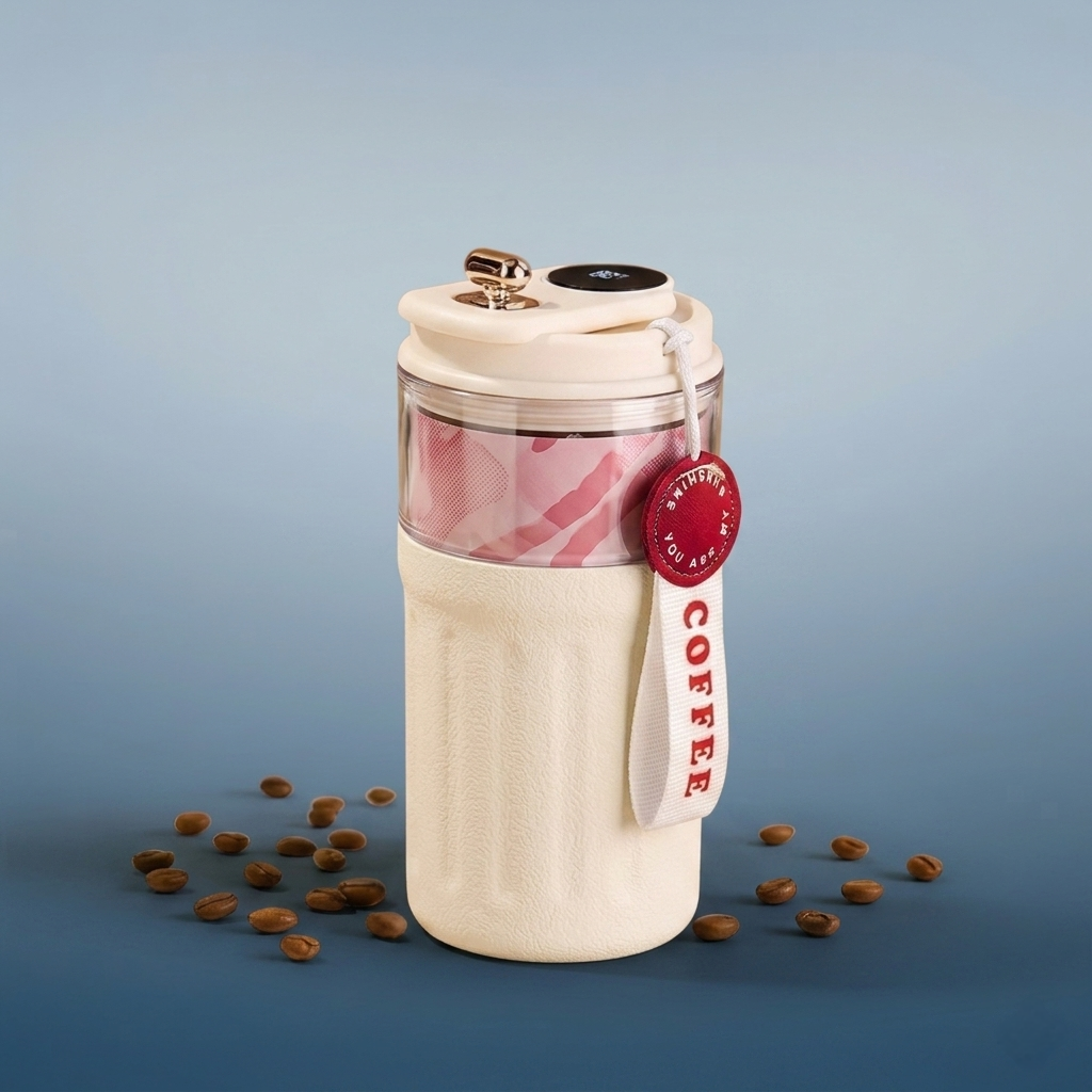 Smart Temperature Display Steel Double Wall Vacuum Insulated Travel Coffee Mug