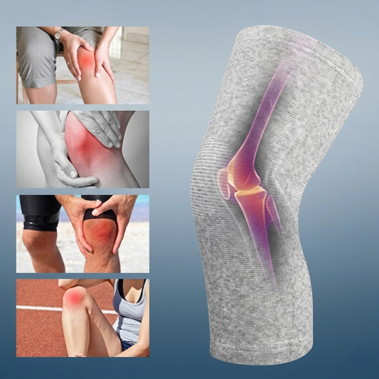 Unisex Bamboo Charcoal Elastic Warm Knee Sleeves