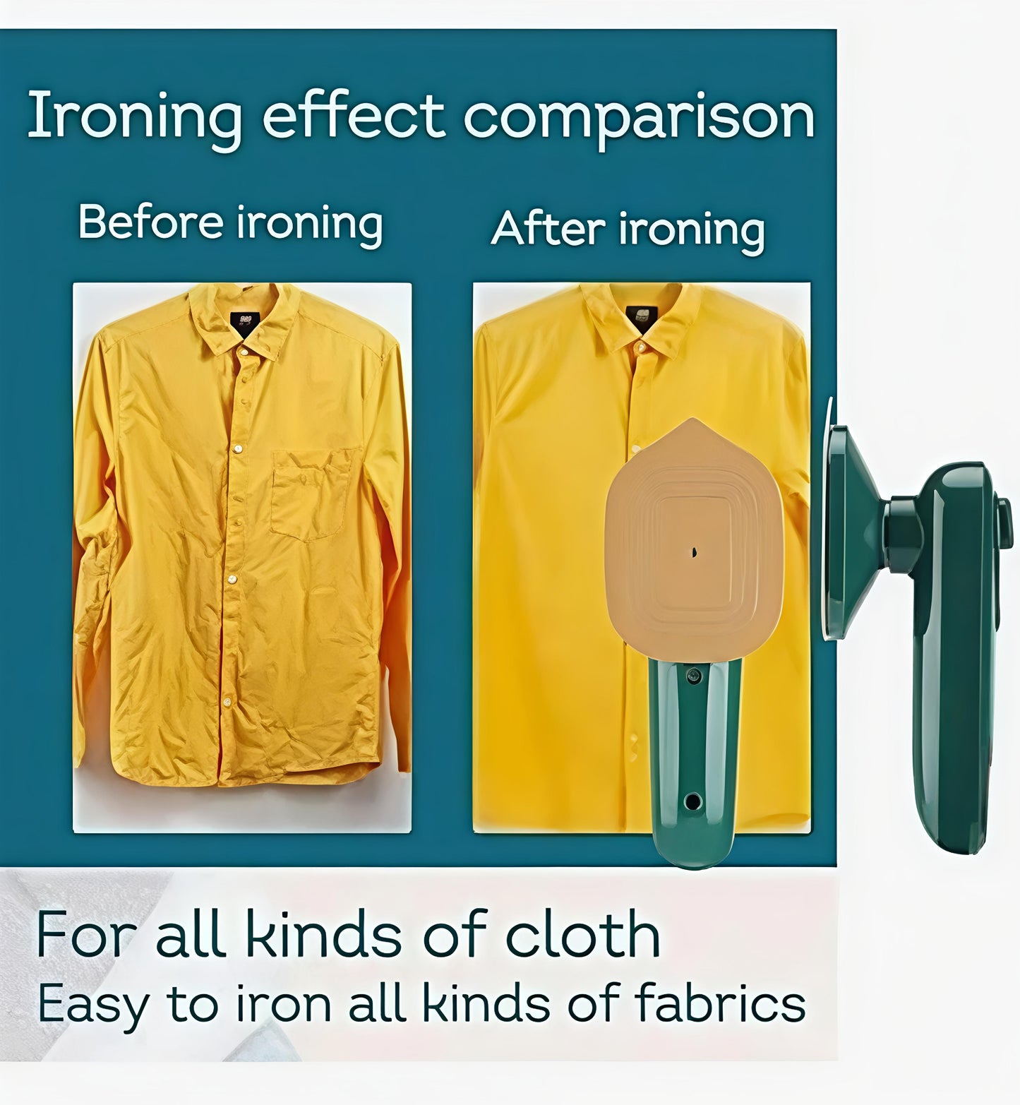 Iron-Travel Steamer Iron for Clothes, Portable Handheld Iron