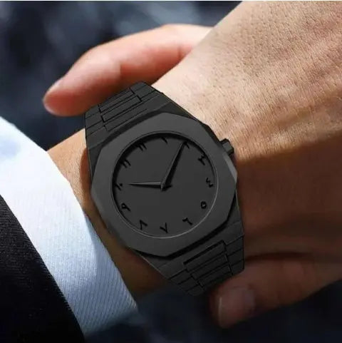 Matte Black Analog Wrist watch Dropdash