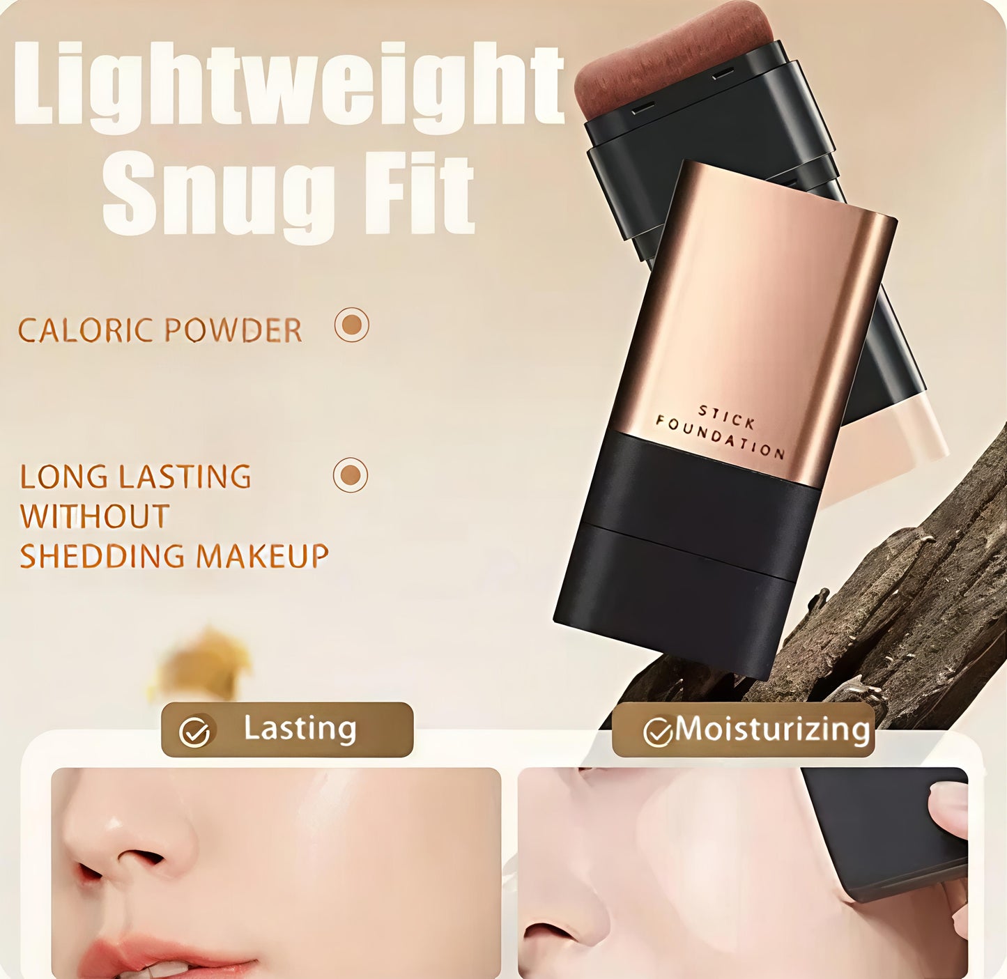 Anti-Wrinkle Fodation Stick, Flawless Eraser Foundation