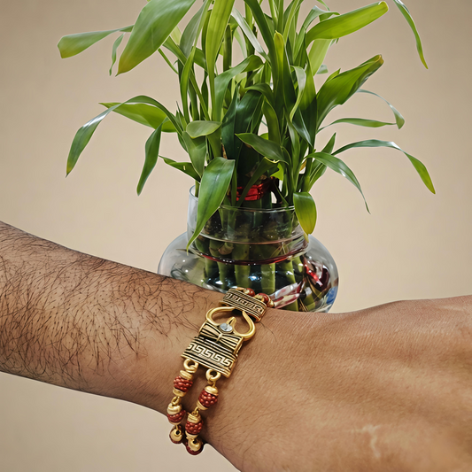 Rudraksha Gold-plated Bracelet