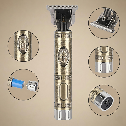 Premium Metal Rechargeable Beard Trimmer