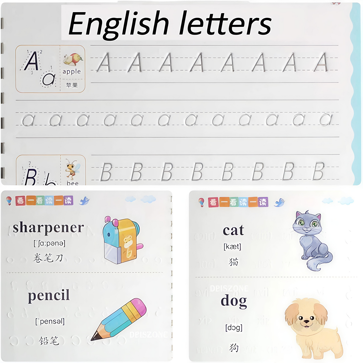 Reusable Erasable Magic Writing Book