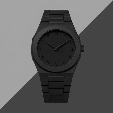 Matte Black Analog Wrist watch Dropdash