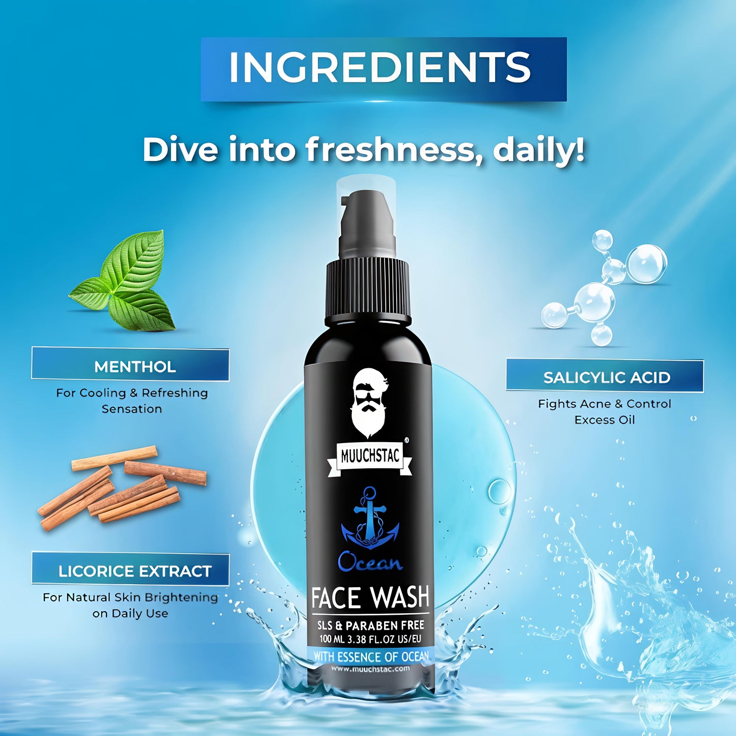 Ocean Face Wash for Men (PACK OF 2)