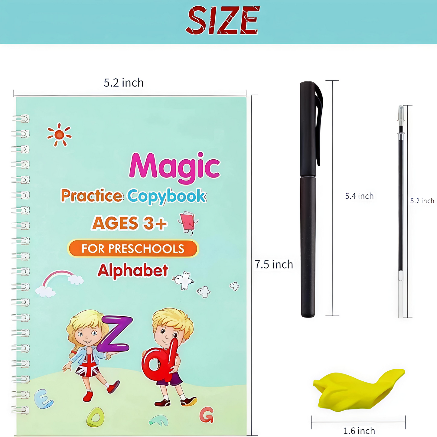Reusable Erasable Magic Writing Book