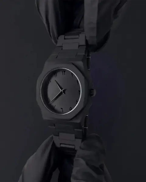 Matte Black Analog Wrist watch Dropdash
