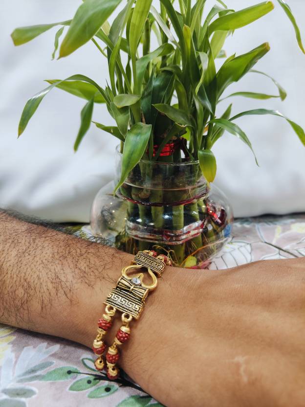 Rudraksha Gold-plated Bracelet